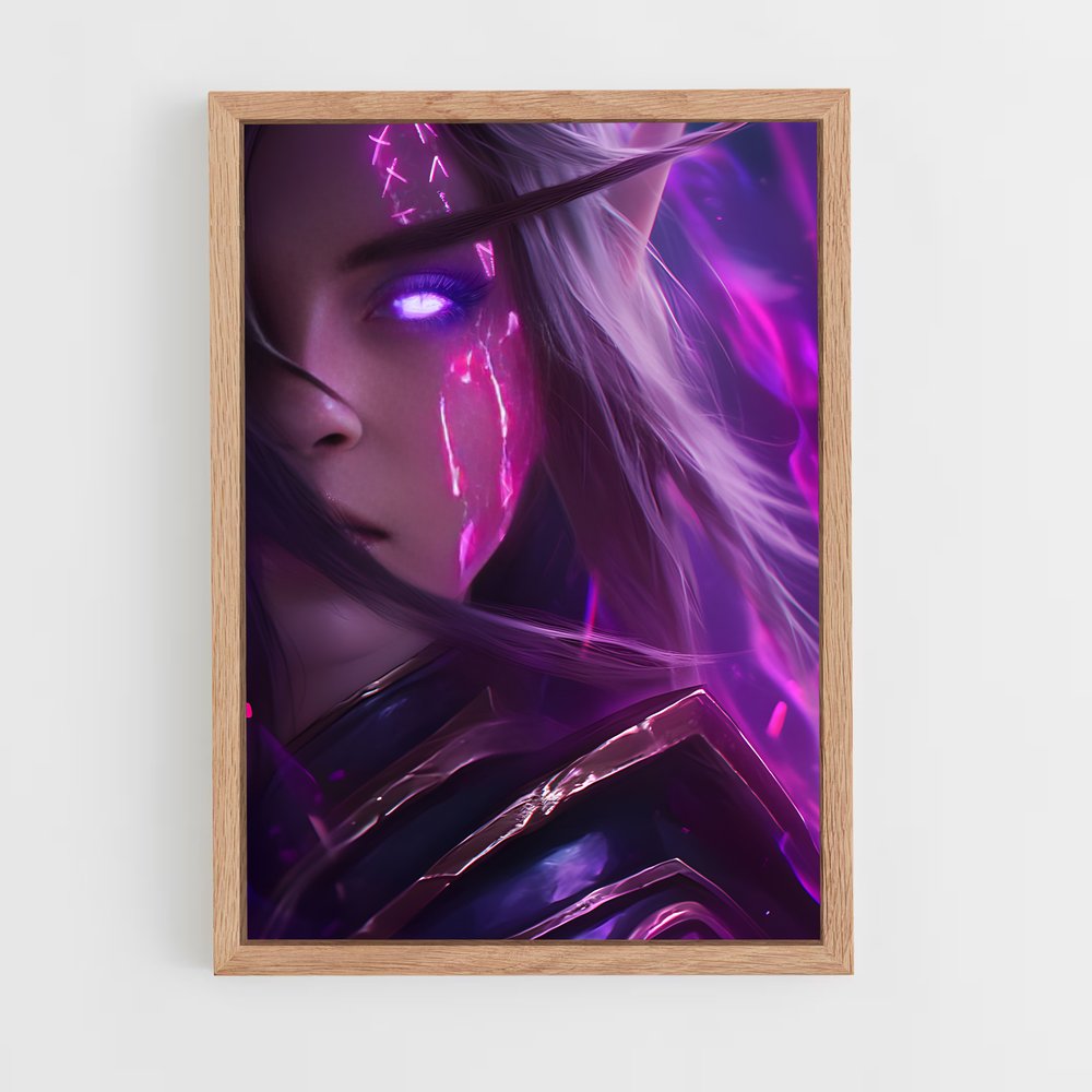 Poster L'Enchanteresse d'Azeroth – affiche World of Warcraft (vue 4)